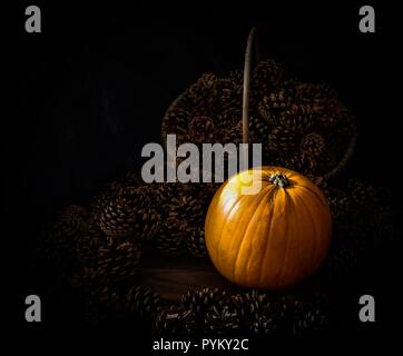 Natürliche Kürbis rustikal Stockfoto