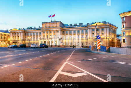 St. Petersburg Russland - Mariinsky Palast in der Altstadt Stockfoto