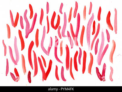 Aquarell rot rosa Hintergrund Stockfoto