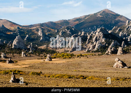 Kreis Creek Basin in City of Rocks National Reserve, Idaho Stockfoto