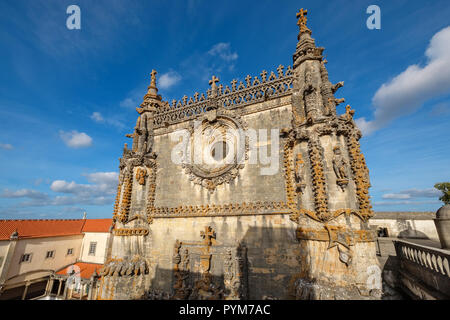 Kapitel Haus und der Kirche im Kloster von Christus (Convento de Cristo). Tomar, Ribatejo, Portugal Stockfoto