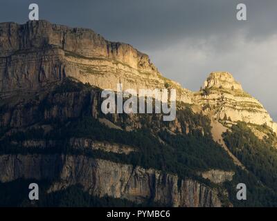 Ein Blick in den Canyon Anisclo Stockfoto