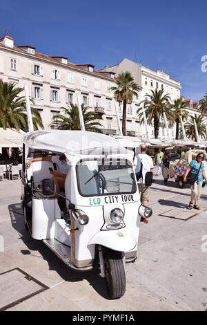 City Tour tuk tuks, Split, Kroatien, Sep 2018 Stockfoto