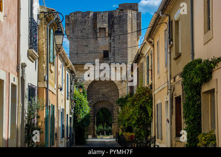 Aigues Mortes das mittelalterliche Dorf Camargue Frankreich Stockfoto