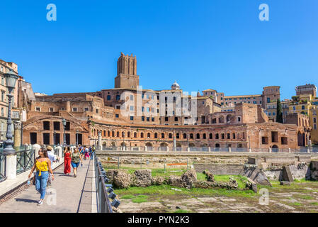 Rom/Italien - August 24, 2018: Der Markt für Römische Forum des Traja Stockfoto