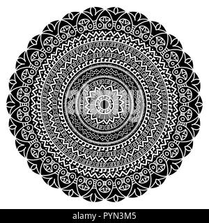 Vektor ethnischen Ornament im Ring. Geometrische nahtlose ornament Kulisse. Stock Vektor