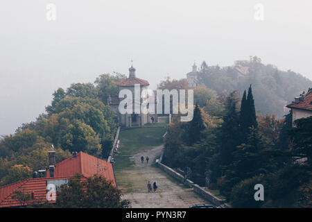 Letzte Kapelle in den heiligen Weg Heiligtum der Sacro Monte di Varese ITALIEN Stockfoto