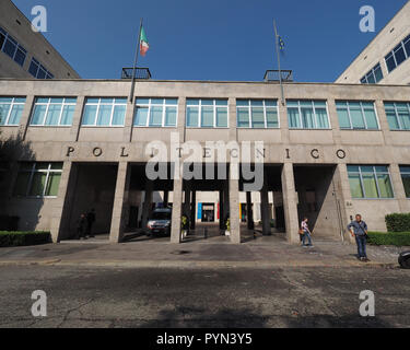 TURIN, Italien - ca. September 2018: Politecnico di Torino Turin Bedeutung Politechnic School Stockfoto