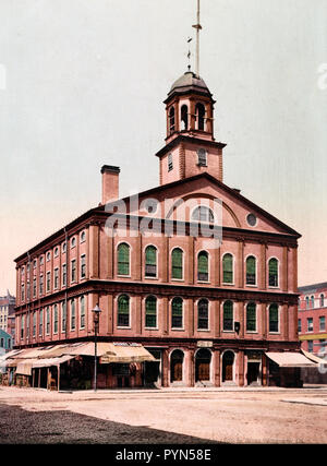 Faneuil Hall, Boston Ca. 1900 Stockfoto