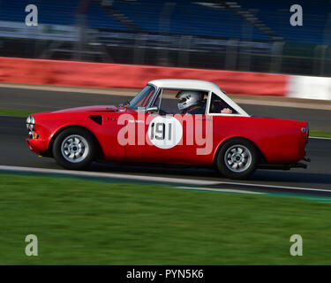 Neil Fröhlich, Sunbeam Tiger, historischen Sport Straße, Silverstone Endrunden historisches Rennen treffen, Silverstone, Oktober 2018, Autos, klassische Rennwagen, Hist Stockfoto