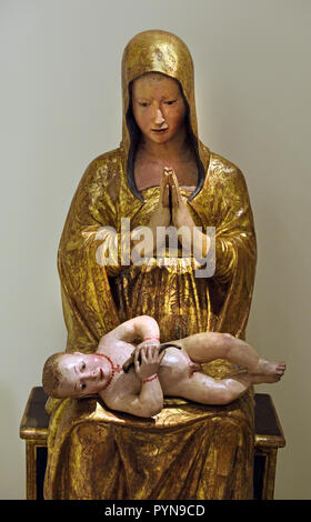 Madonna und Kind 1499 Giovanni Zebellana (ca. 1457-1504), 15. Jahrhundert Museum für Antike Kunst im Castello Sforzesco - Schloss Sforza in Mailand Italien (Holz) Stockfoto