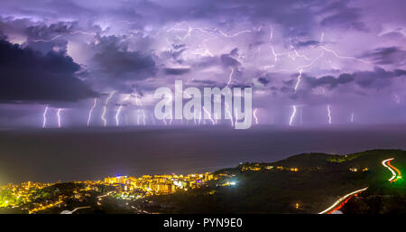 Großes meer Sturm Stockfoto