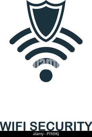 Wlan-Sicherheit Symbol. Premium Design von Sicherheit. UX und UI. Pixel Perfect wlan Sicherheit Symbol für Web Design, Anwendungen, Software, printin Stock Vektor