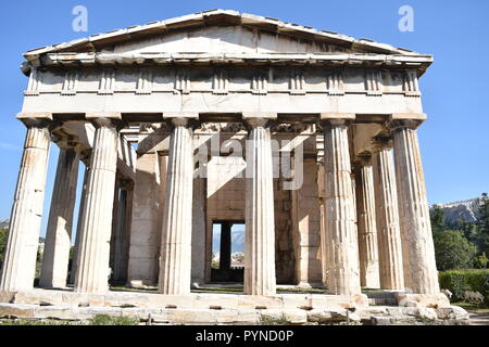 Hephaistos Tempel von Athen Stockfoto