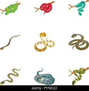 Drachen Symbole, Cartoon Stil Stock Vektor