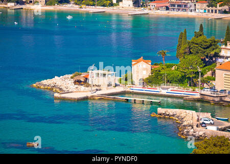 Und Srebreno Mlini in der Nähe von Dubrovnik Küste, Kvarner Region von Kroatien Stockfoto