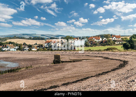 Dampfzug am Blauen Anker Stockfoto