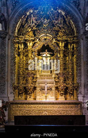 Kapelle der Christus der Schlachten. Die neue Kathedrale ist, zusammen mit der alten Kathedrale, eines der beiden Kathedralen von Salamanca, Castilla y Leon, S Stockfoto