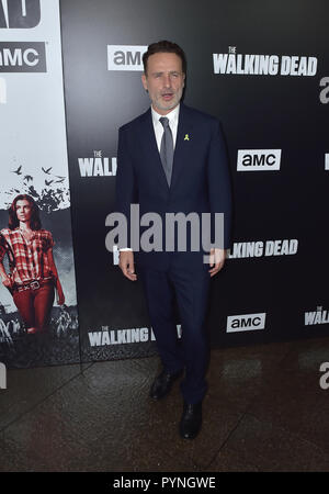 Premiere von AMC's 'The Walking Dead' Saison 9 - Ankunft mit: Andrew Lincoln Wo: Los Angeles, Kalifornien, Vereinigte Staaten, wenn: 27 Sep 2018 Credit: FayesVision/WENN.com Stockfoto