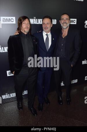 Premiere von AMC's 'The Walking Dead' Saison 9 - Ankunft mit: Norman Reedus, Andrew Lincoln, Jeffrey Dean Morgan, Wo: Los Angeles, Kalifornien, Vereinigte Staaten, wenn: 27 Sep 2018 Credit: FayesVision/WENN.com Stockfoto