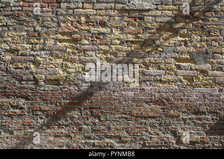 Die Ziegelmauer in Venedig, Italien Stockfoto
