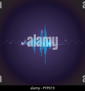 Spracherkennung Vector Illustration ein Sound Symbol Stock Vektor