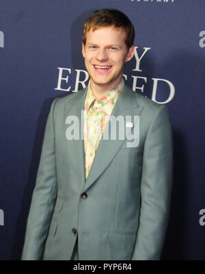 LOS ANGELES, Ca - 29. Oktober: Schauspieler Lucas Hecken die Premiere von Focus Features'' Junge besucht" am 29. Oktober 2018 An der Directors Guild of America in Los Angeles, Kalifornien gelöscht. Foto von Barry King/Alamy leben Nachrichten Stockfoto