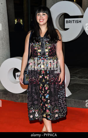 Tina Daheley Arrivers bei GQ 30-Jähriges Jubiläum Feier in Sushisamba, Markt, Convent Garden am 29. Oktober 2018. Stockfoto