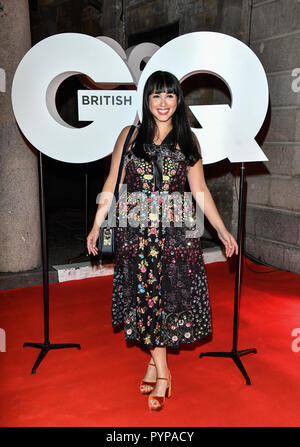 Tina Daheley Arrivers bei GQ 30-Jähriges Jubiläum Feier in Sushisamba, Markt, Convent Garden am 29. Oktober 2018. Stockfoto