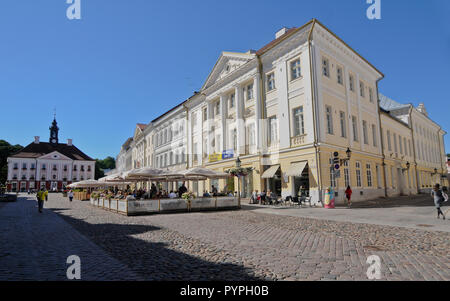 Rathausplatz (Raekoja plats), Tartu, Estland Stockfoto