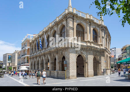Die Venezianische Loggia Rathaus, 25 Avgoustou Street, Heraklion (irakleio), Irakleio Region, Kreta (Kriti), Griechenland Stockfoto