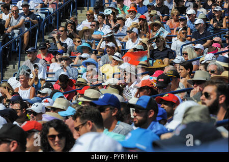 August 12, 2018 - Toronto, Ontario, Kanada: Zuschauer sehen dem Rogers Cup Tennis Turnier Finale am 12. August 2018, bei Aviva Mitte in Toronto, ON, Canad Stockfoto
