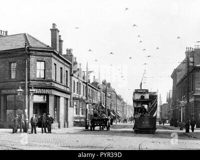 Whalley Range, Blackburn Anfang der 1900er Jahre Stockfoto