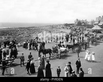 The Promenade, Porthcawl Anfang der 1900er Jahre Stockfoto