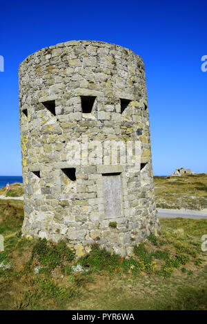 Martello Tower Nr. 9 Guernsey Stockfoto