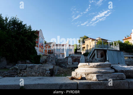 Römische Odeon der alten Stadt Philippopolis. Plovdiv, Bulgarien Stockfoto