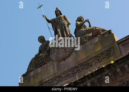 Der ehemalige Sitz der Ulster Bank, jetzt der Kaufmann Hotel, im Cathedral Quarter, Belfast, County Antrim, Nordirland, Großbritannien. Stockfoto