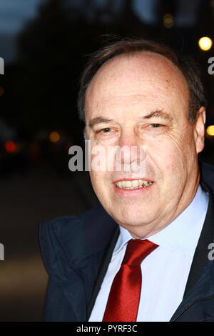 Nigel Dodds MP für Belfast North in Westminster, London, Großbritannien. Auf den Haushalt Tag 29. Oktober 2018. Foto Russell Moore. Stockfoto