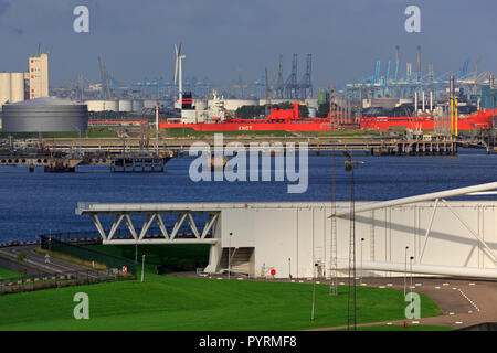 Maeslant Barriere, Hoek van Holland, Rotterdam, Niederlande, Europa Stockfoto