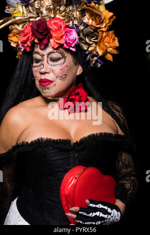 Dia de los Muertos (Tag der Toten) Festival in Hollywood Forever Cemetery, Hollywood, Los Angeles, Calfornia, USA Stockfoto