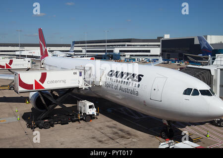 Qantas (Rongotai) Wellington, Neuseeland Stockfoto