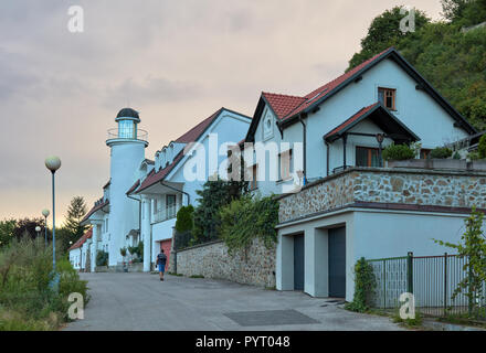 Devin, in der Nähe von Bratislava, Slowakei, am Abend Stockfoto