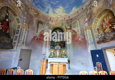 In der Calvary Chapel in Banska Stiavnica, Slowakei Stockfoto