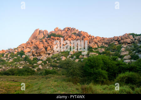 Große Felsbrocken in hampi Stockfoto