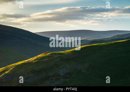 Grüne Seite und Pass Peth, Northumberland National Park, England Stockfoto