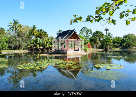 Zhanjiang Chinese Friendship Pavillon in Cairns Botanic Gardens, Edge Hill, Far North Queensland, FNQ, QLD, Australien Stockfoto