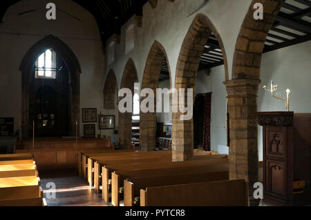 St. Peter und St. Paul's Kirche, Nether Heyford, Northamptonshire, England, Großbritannien Stockfoto