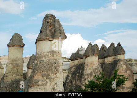 Fantastische Stein Landschaft von Kappadokien in der Türkei Stockfoto