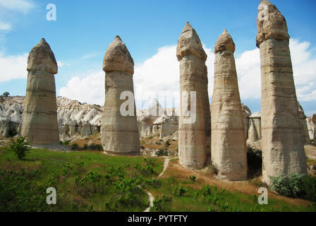 Fantastische Stein Landschaft von Kappadokien in der Türkei Stockfoto