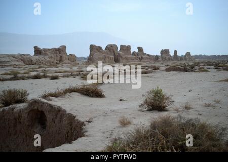 Gaochang, khocho, ist das alte Oasenstadt in Xinjiang, China Stockfoto